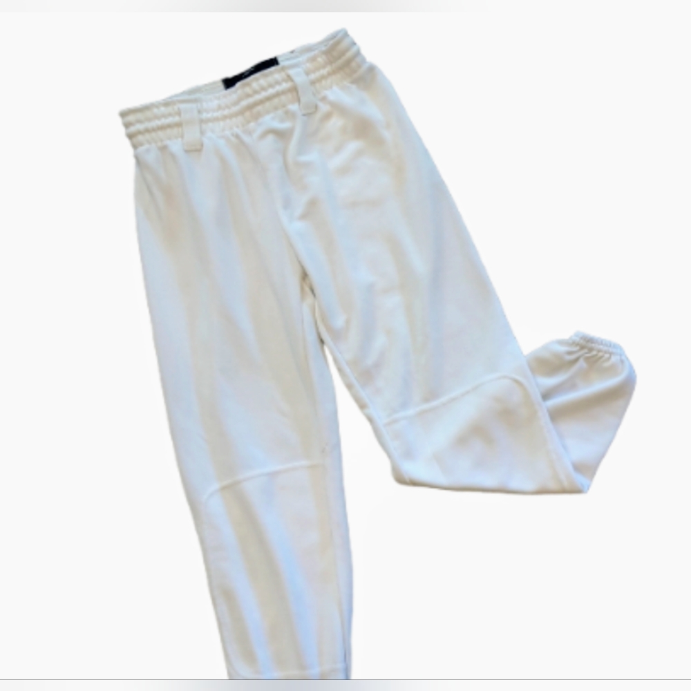 Rawlings Sports Elastic Waist Little League Baseball Pants White Size Large